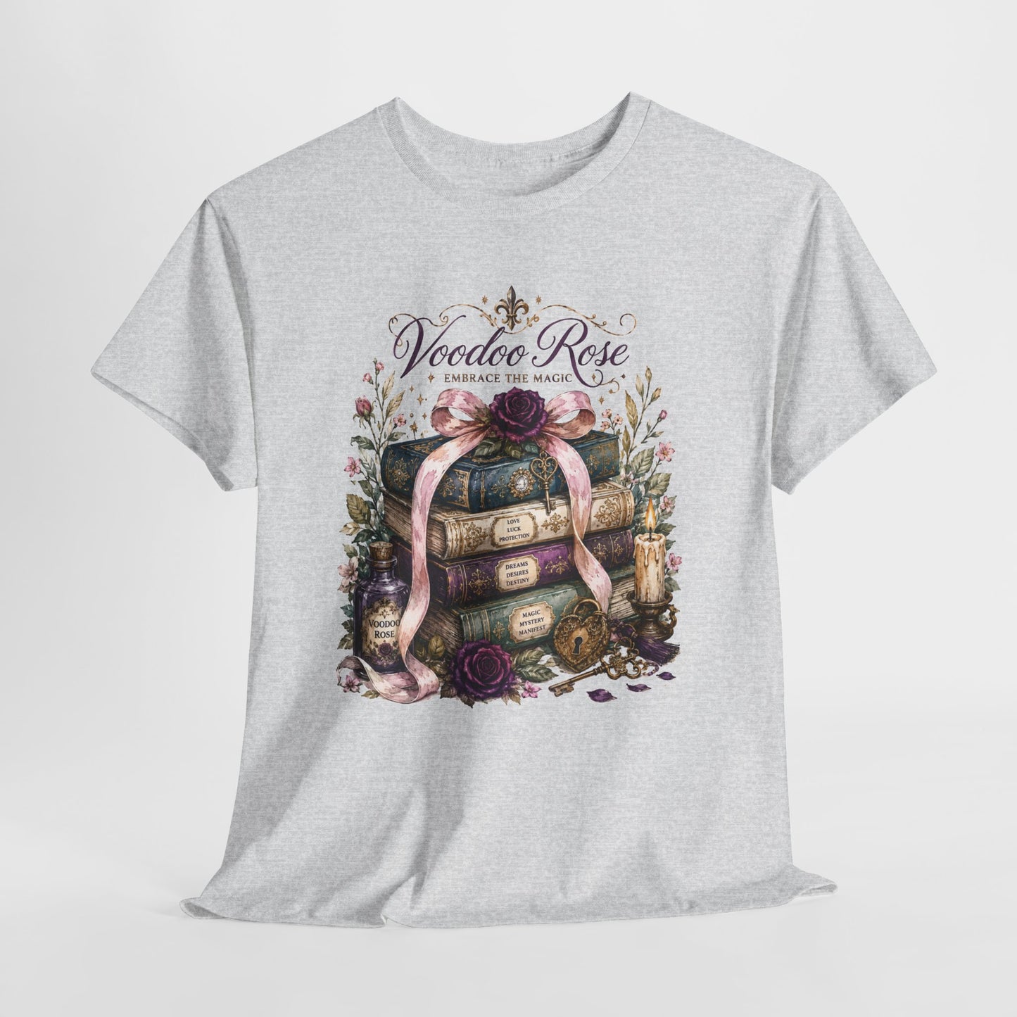 Voodoo Rose Louisiana Stacked Books Tee