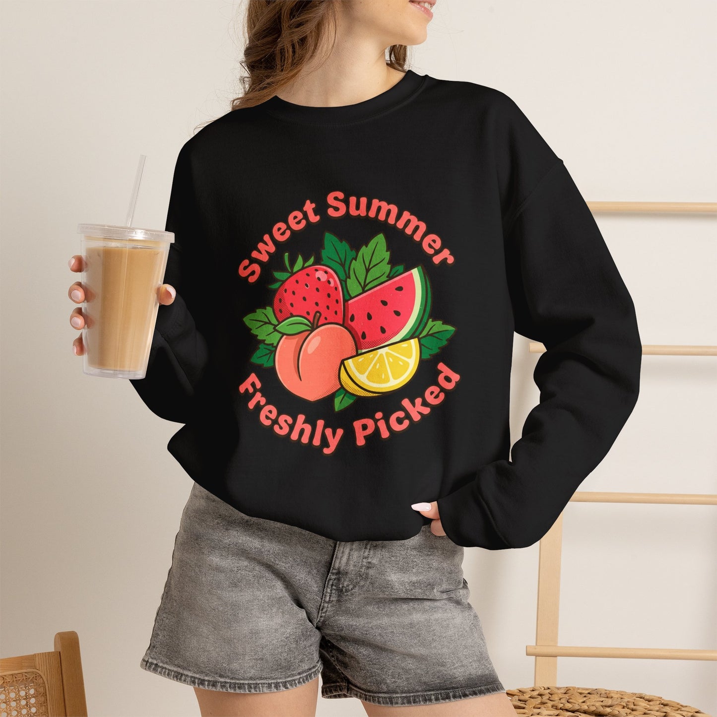 Sweet Summer Freshly Picked Unisex Heavy Blend™ Crewneck Sweatshirt