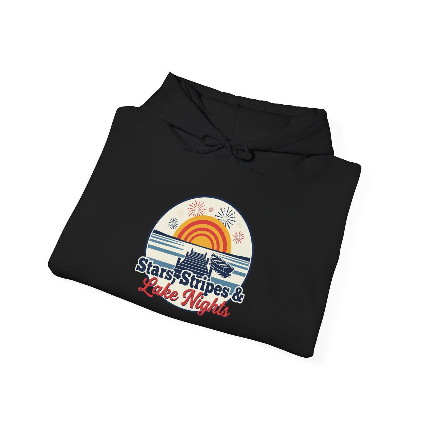 Stars, Stripes, & Lake Nights Heavy Blend™ Hooded Sweatshirt