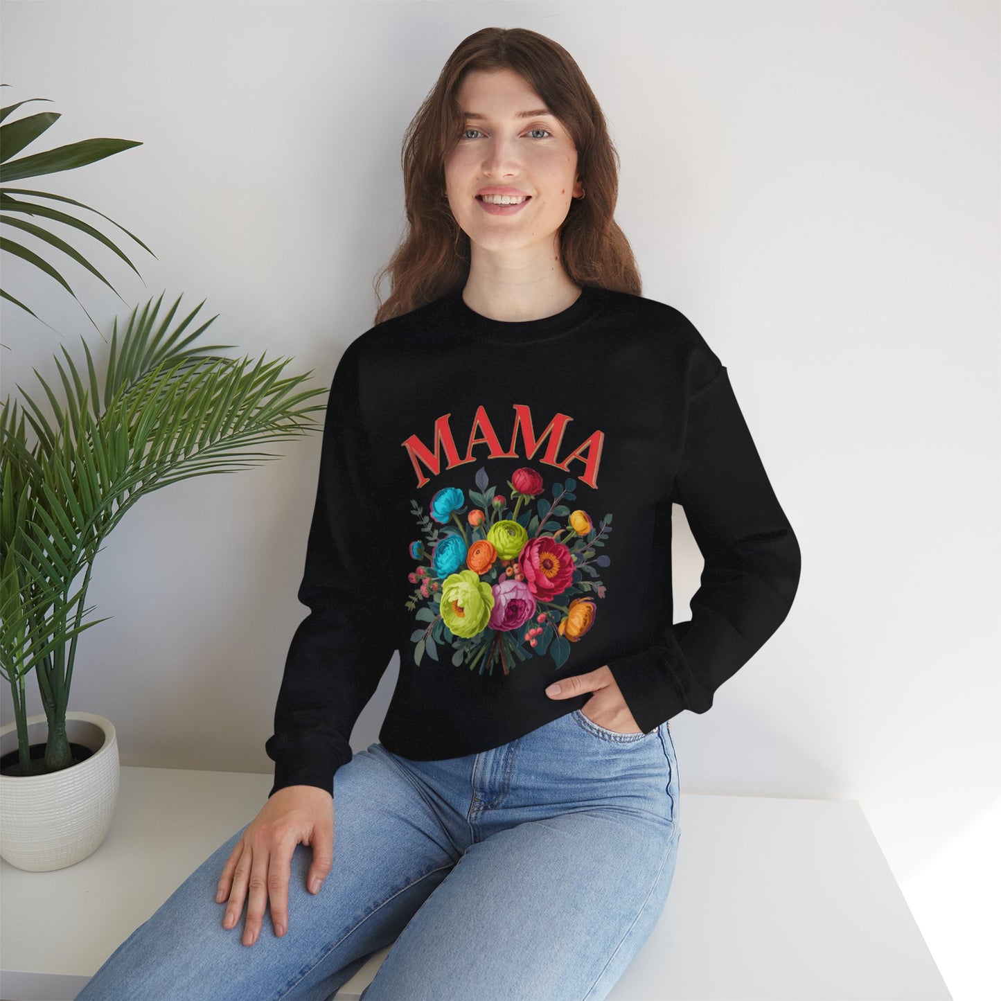 Mama Floral Sweatshirt Cozy Mother’s Day Crewneck