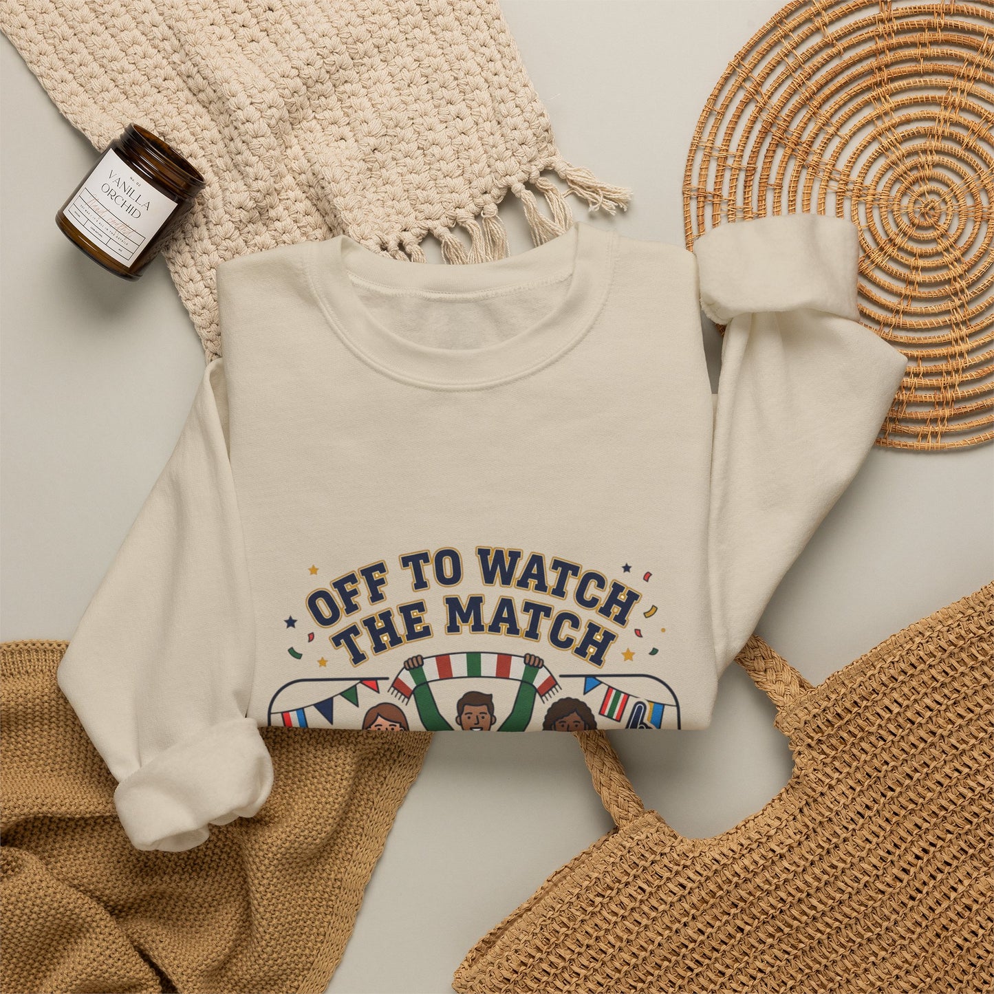 Off to Watch the Match Sweatshirt | soccer watch party, match-day outfit