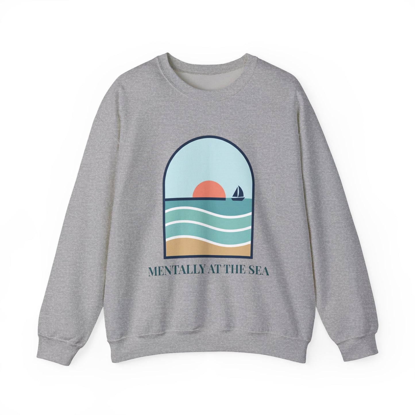 Mentally at the Sea Heavy Blend™ Crewneck Sweatshirt