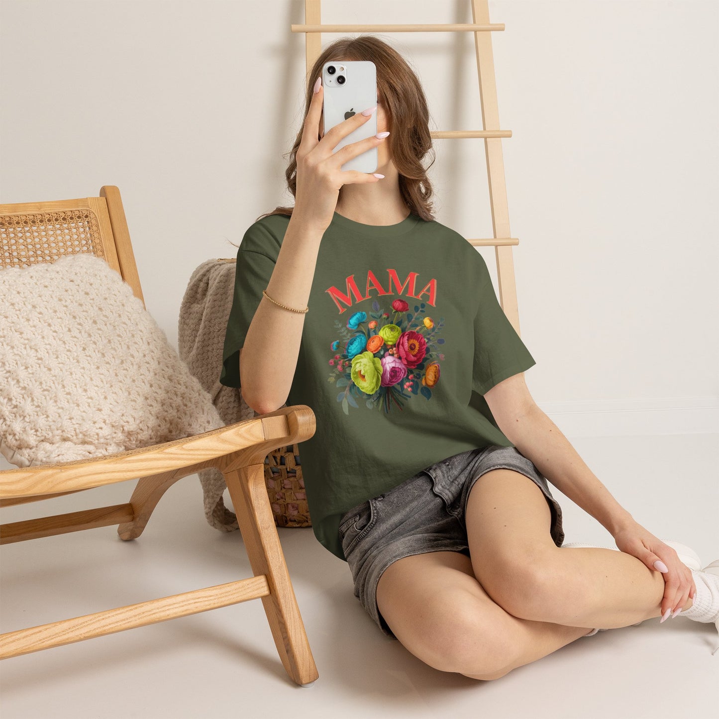 Mama Floral T-Shirt  Mother's Day Floral Tee for Moms