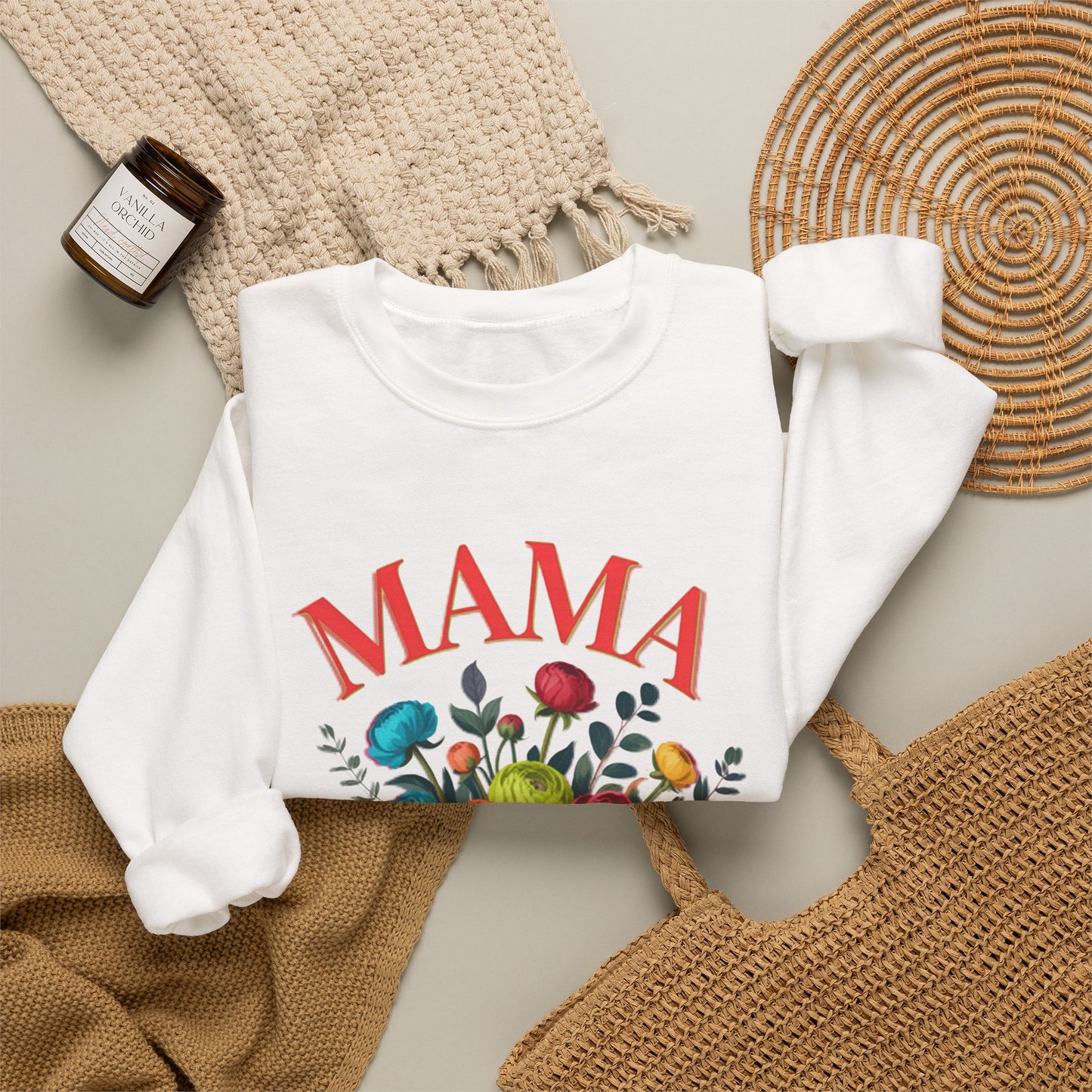 Mama Floral Sweatshirt Cozy Mother’s Day Crewneck