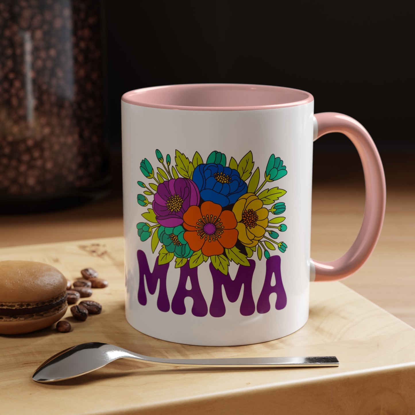 Mama Floral Coffee Mug Accent 11/15oz