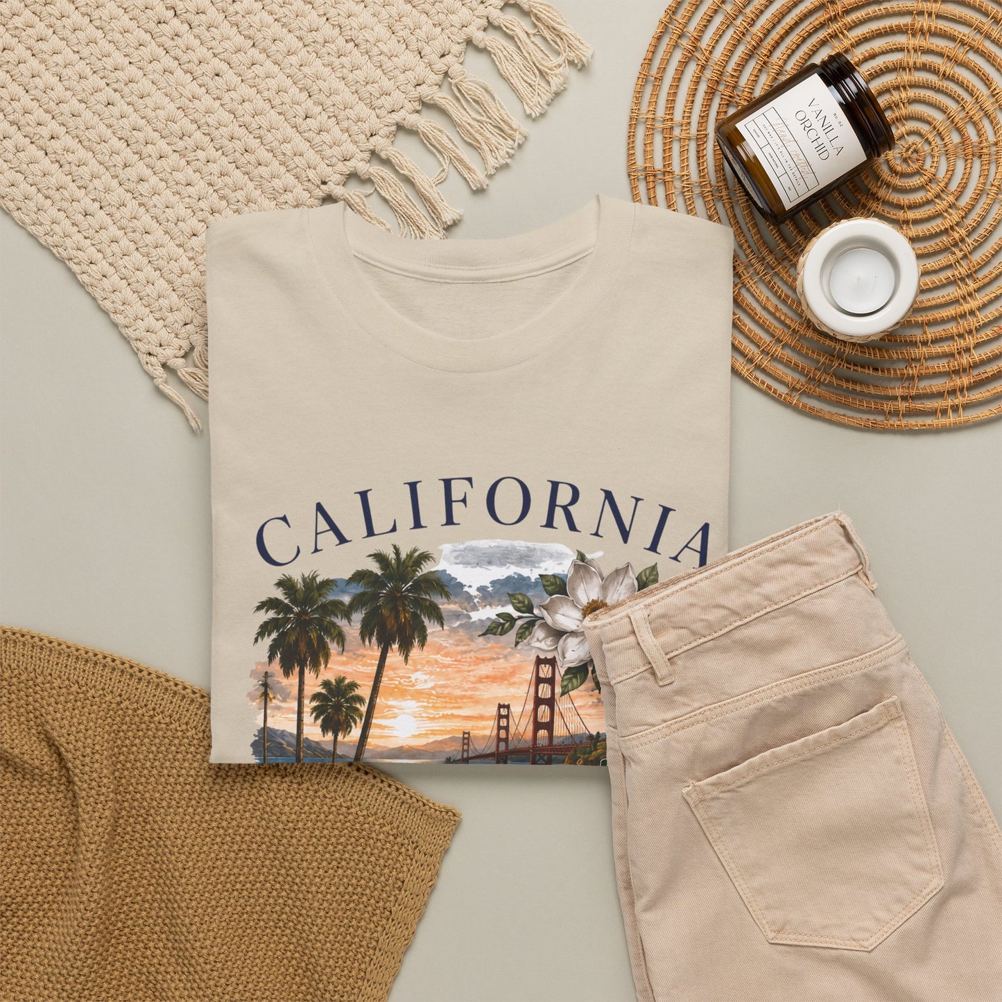 California Vintage Surf T-Shirt — Coastal Sunset Beach Tee