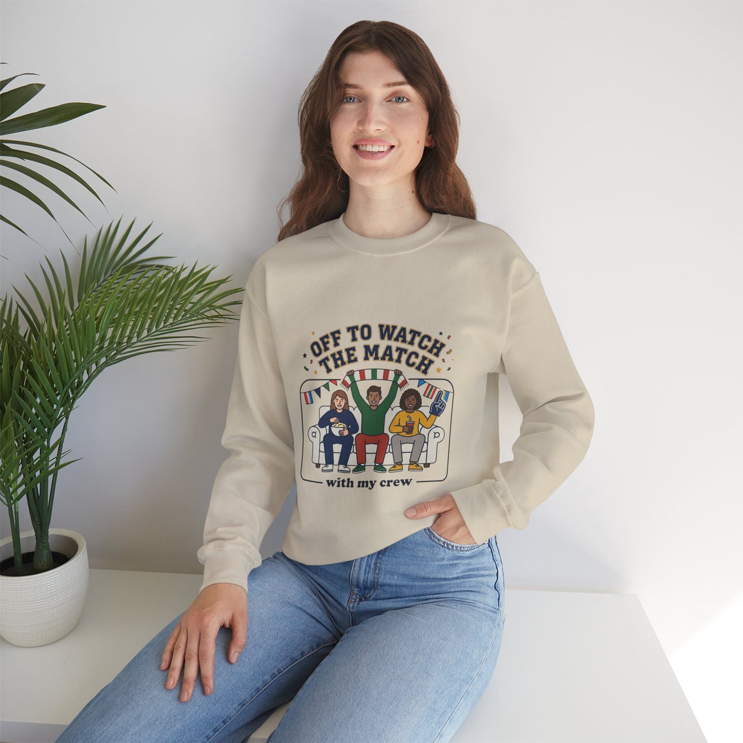 Off to Watch the Match Sweatshirt | soccer watch party, match-day outfit
