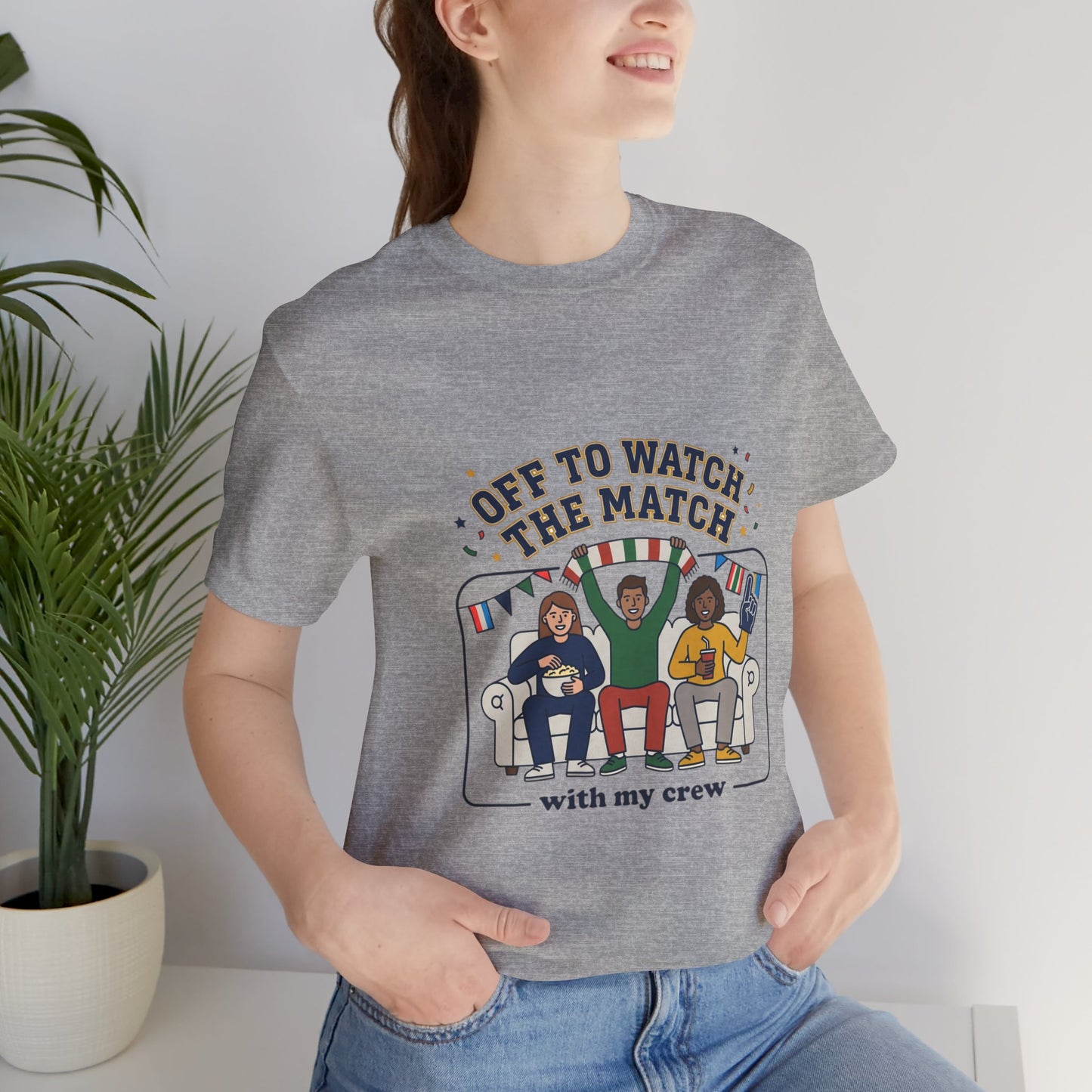Off to Watch the Match T-Shirt | soccer watch party, match-day outfit