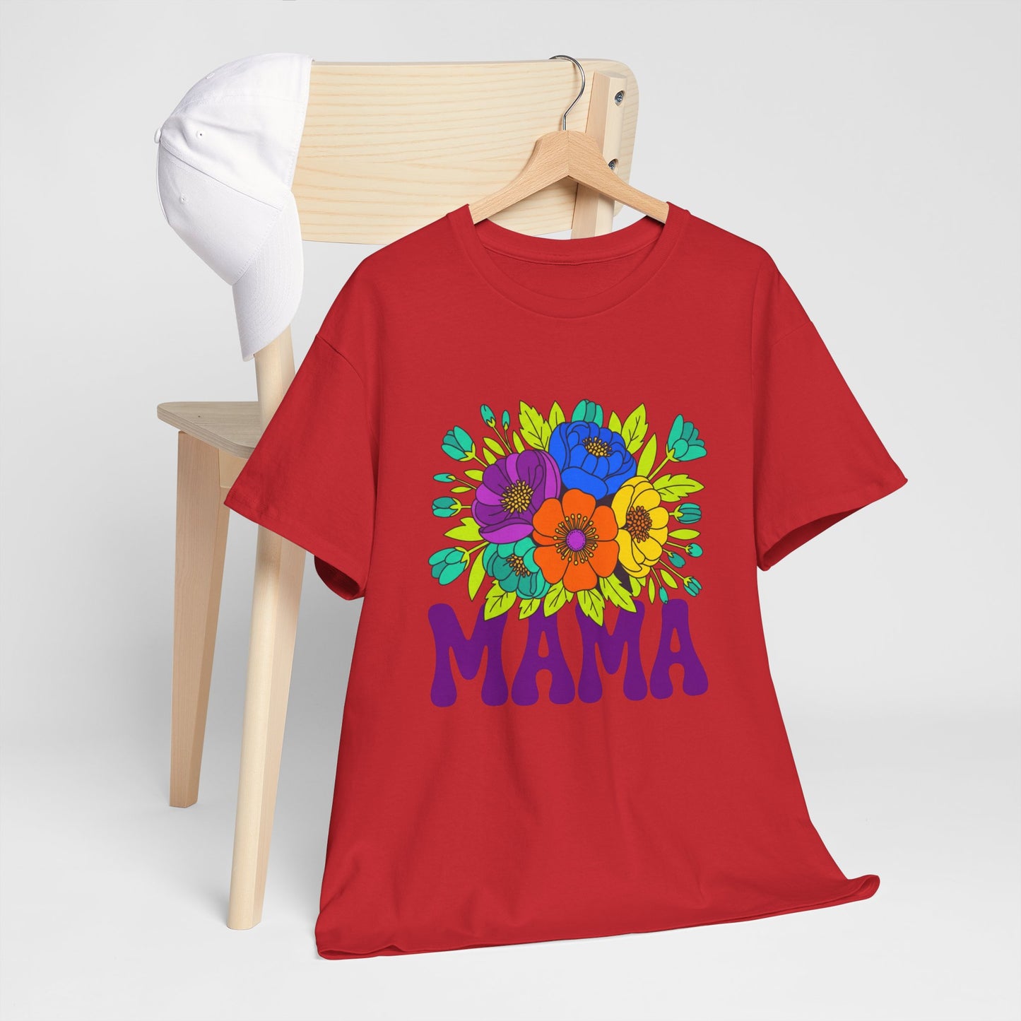 Mama Floral T-Shirt Feminine Floral Mother Tee for Mom Gifts
