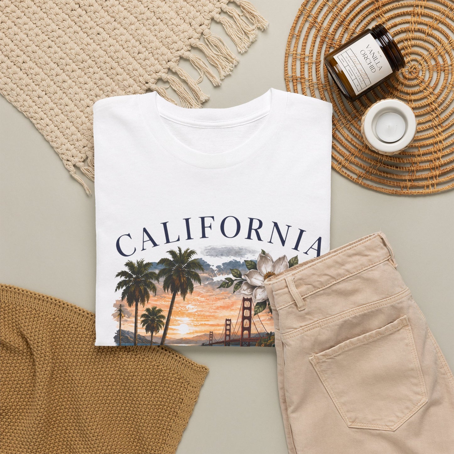 California Vintage Surf T-Shirt — Coastal Sunset Beach Tee