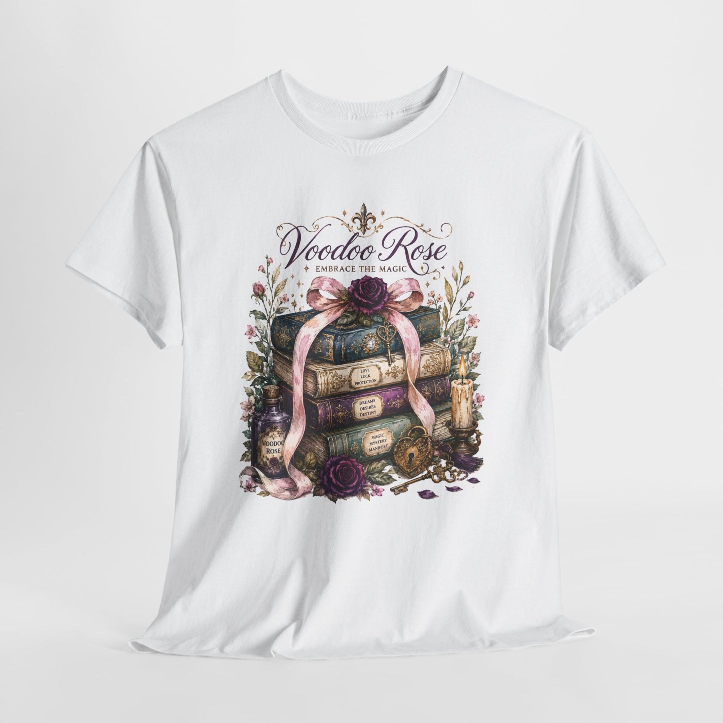 Voodoo Rose Louisiana Stacked Books Tee