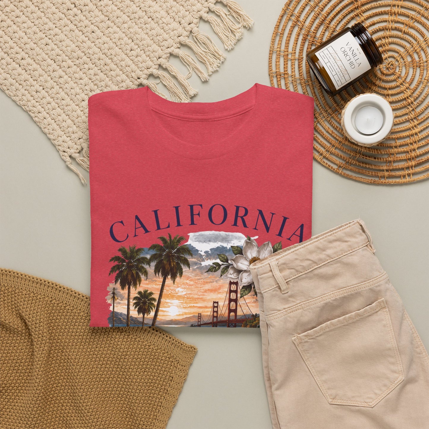 California Vintage Surf T-Shirt — Coastal Sunset Beach Tee
