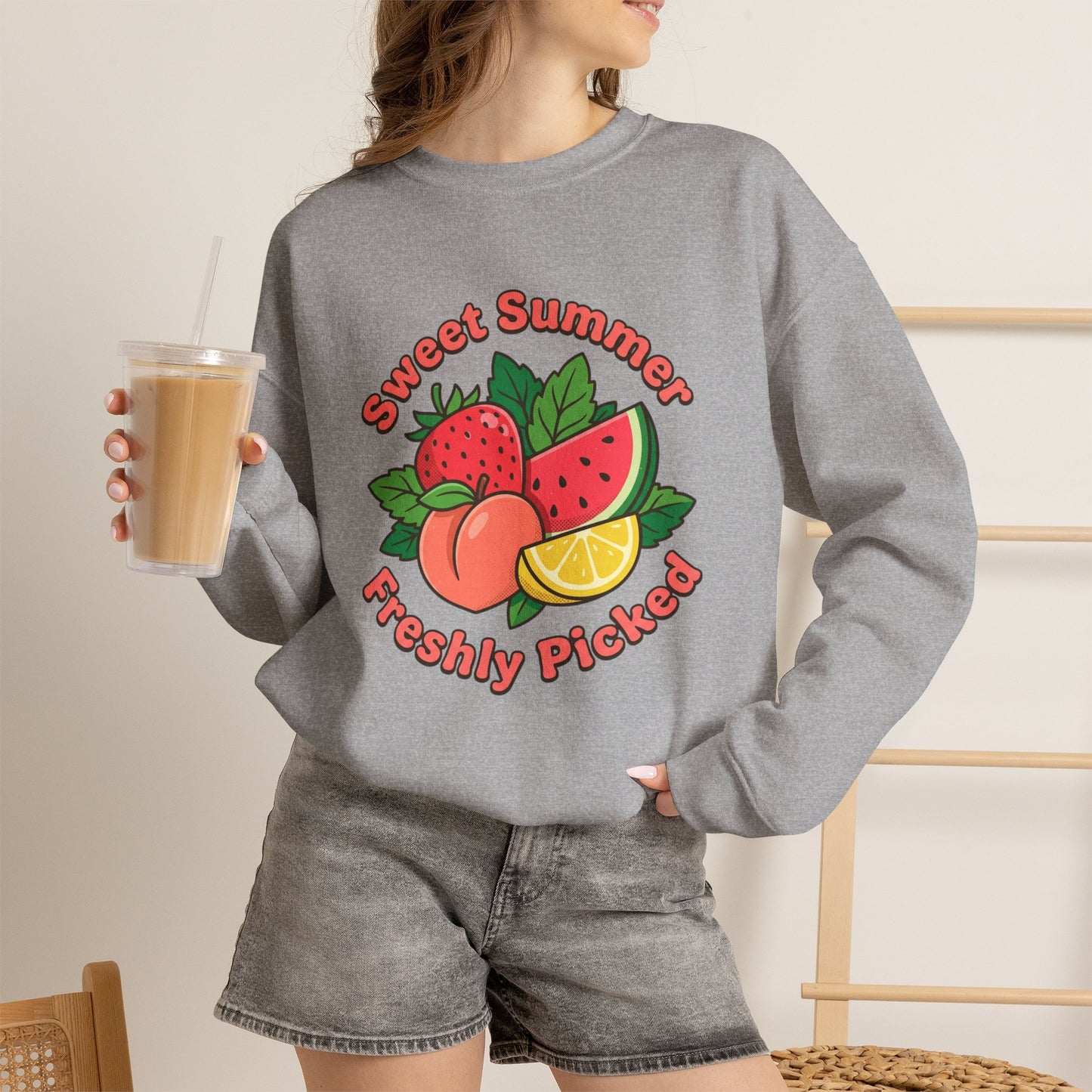 Sweet Summer Freshly Picked Unisex Heavy Blend™ Crewneck Sweatshirt