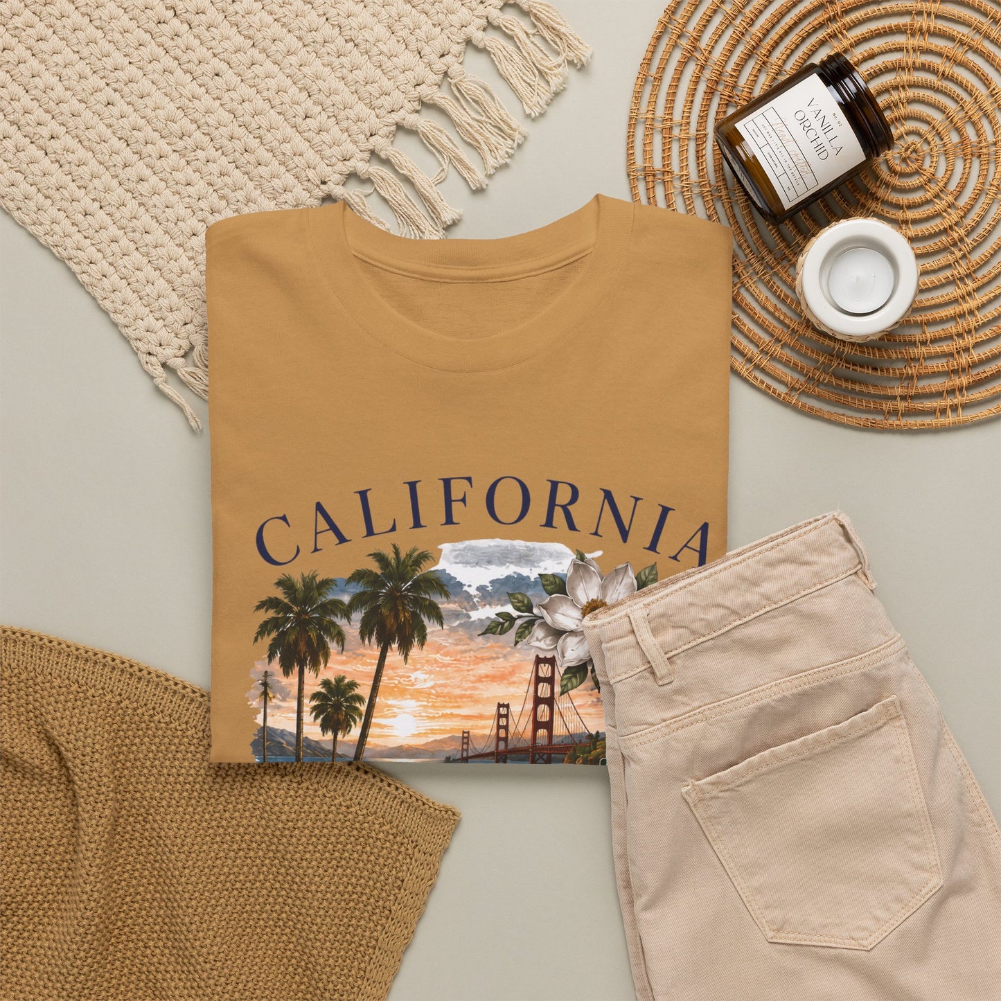 California Vintage Surf T-Shirt — Coastal Sunset Beach Tee