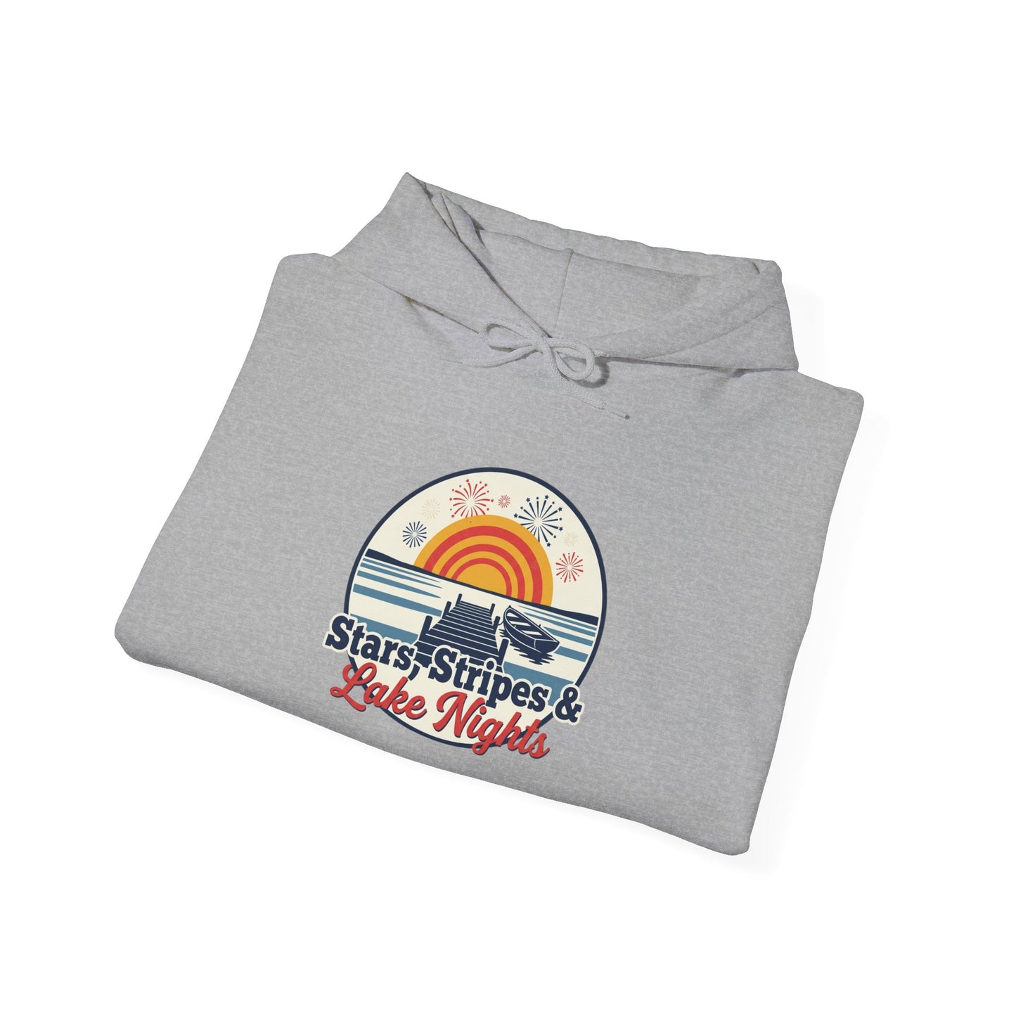 Stars, Stripes, & Lake Nights Heavy Blend™ Hooded Sweatshirt