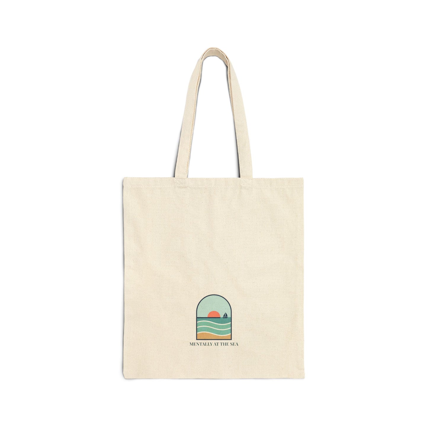 Mentally at Sea Coastal Window Sunset Tote | Ocean Aesthetic, seafoam blue