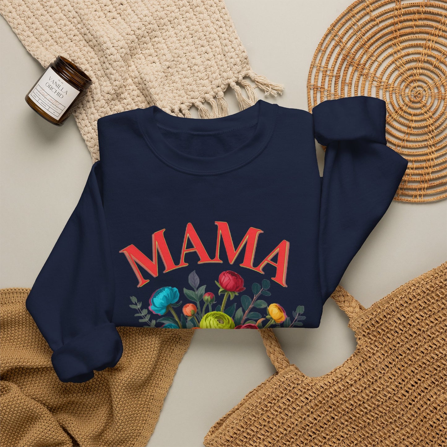 Mama Floral Sweatshirt Cozy Mother’s Day Crewneck