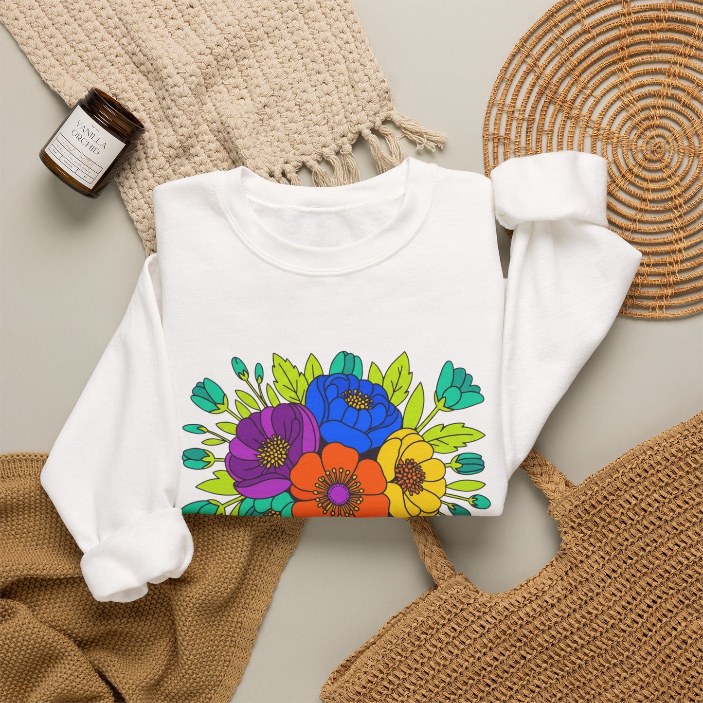 Mama Floral Sweatshirt — Cozy Mother's Day Crewneck