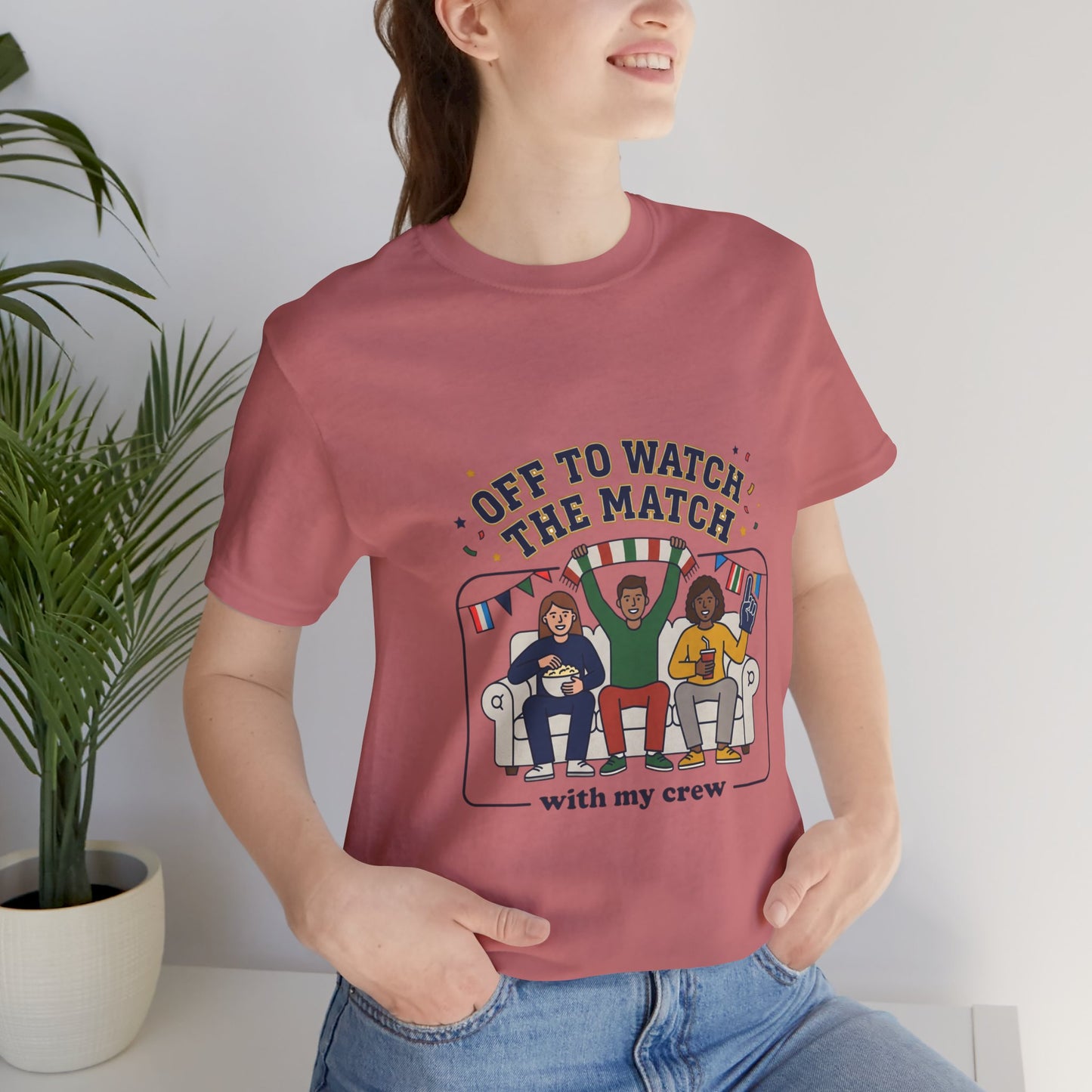 Off to Watch the Match T-Shirt | soccer watch party, match-day outfit