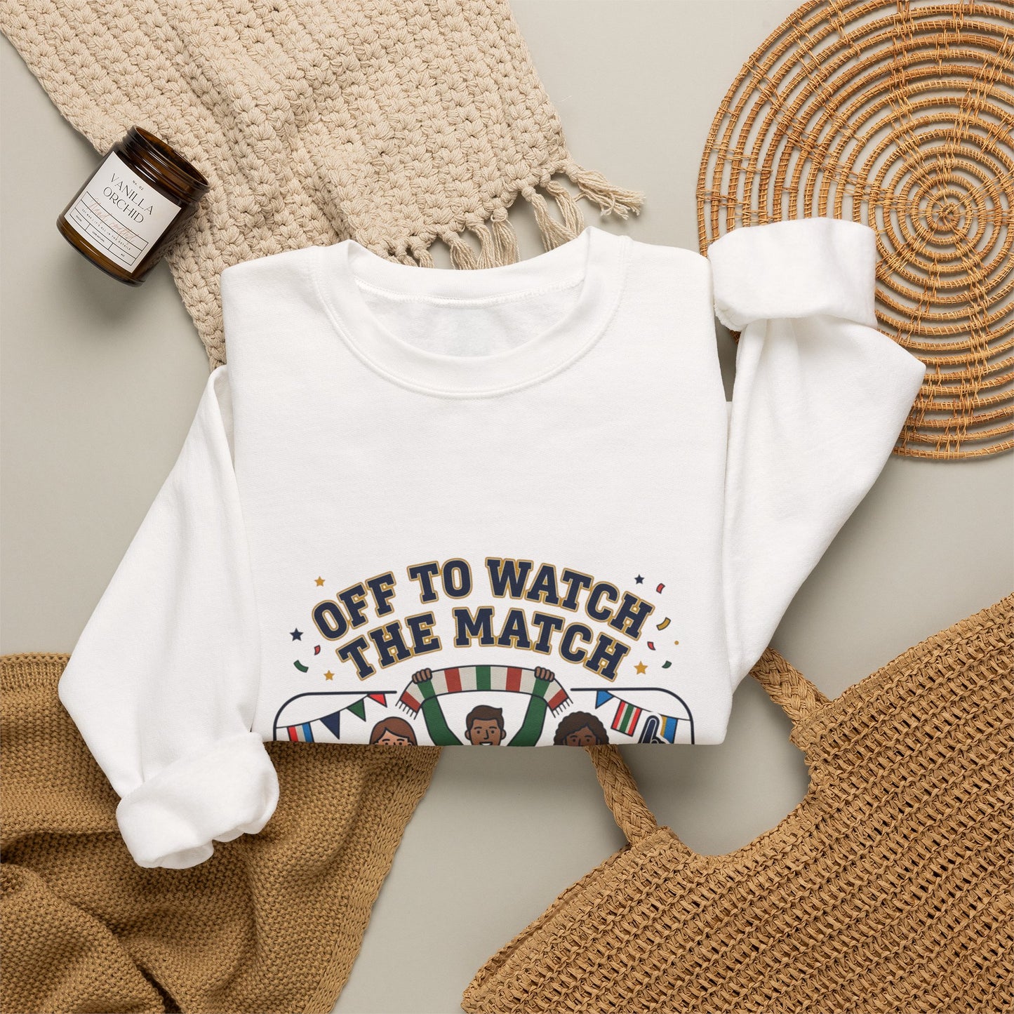 Off to Watch the Match Sweatshirt | soccer watch party, match-day outfit