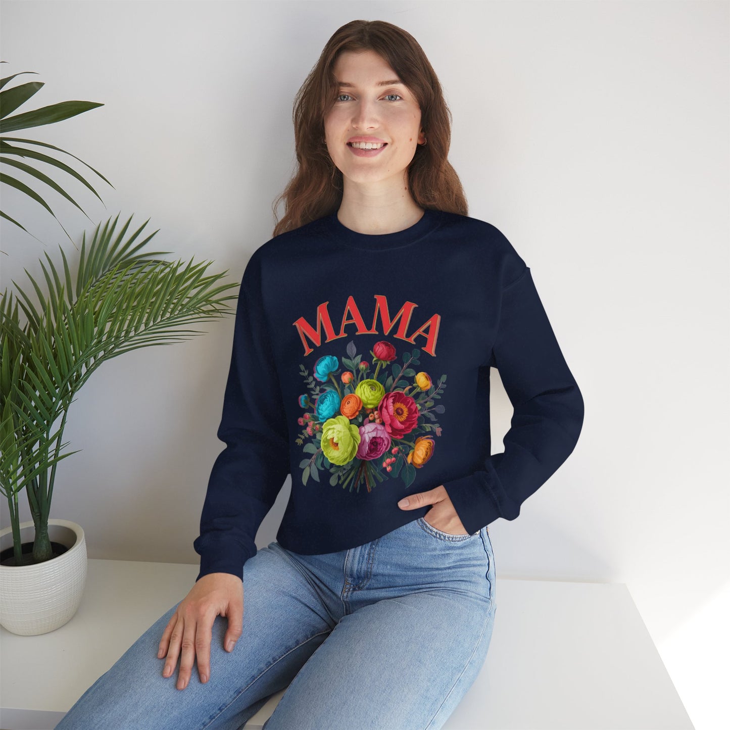 Mama Floral Sweatshirt Cozy Mother’s Day Crewneck