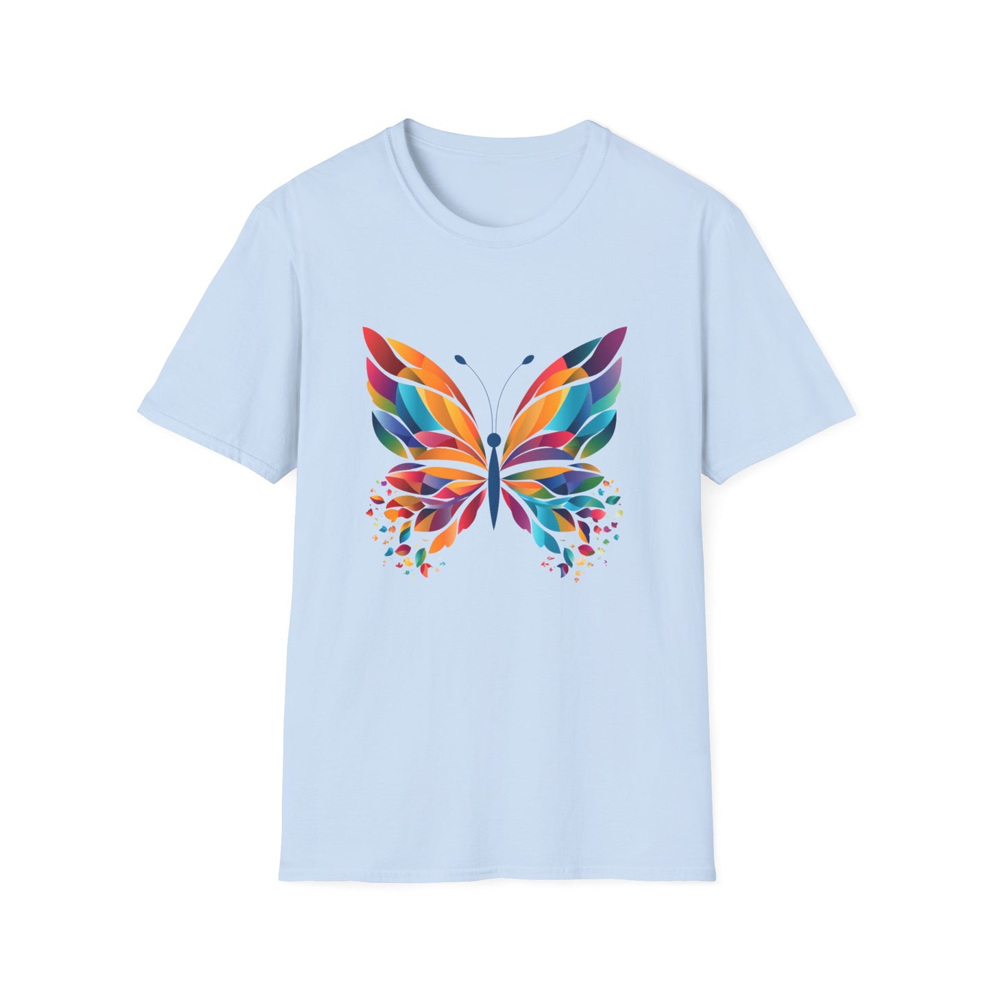 Colorful Butterfly T-Shirt — Vibrant Rainbow Wing Graphic Tee