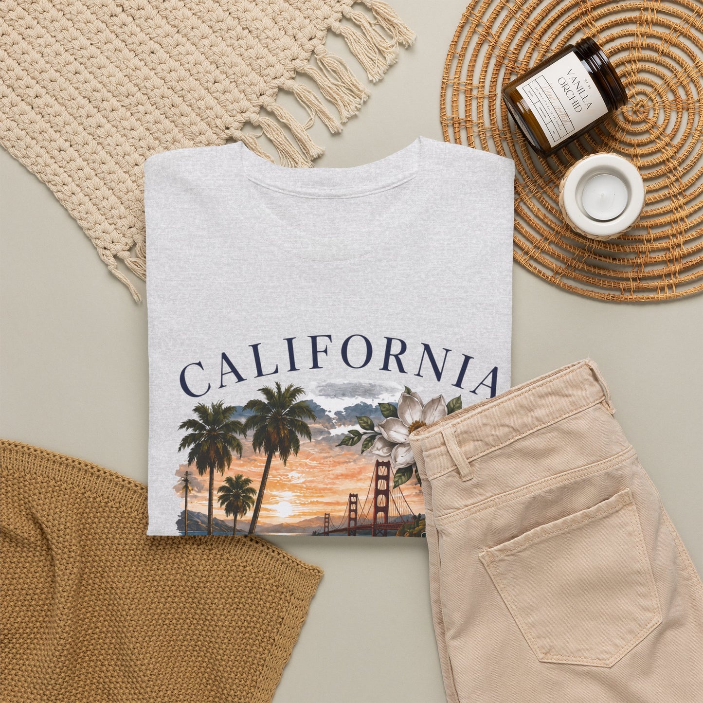 California Vintage Surf T-Shirt — Coastal Sunset Beach Tee