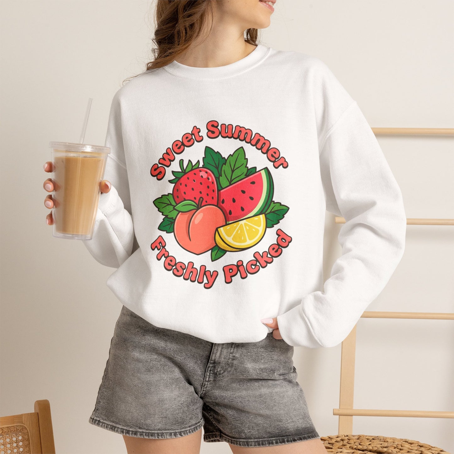 Sweet Summer Freshly Picked Unisex Heavy Blend™ Crewneck Sweatshirt