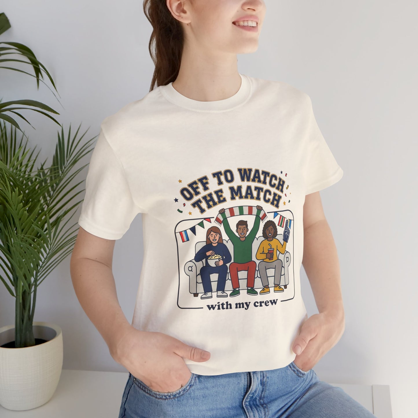Off to Watch the Match T-Shirt | soccer watch party, match-day outfit