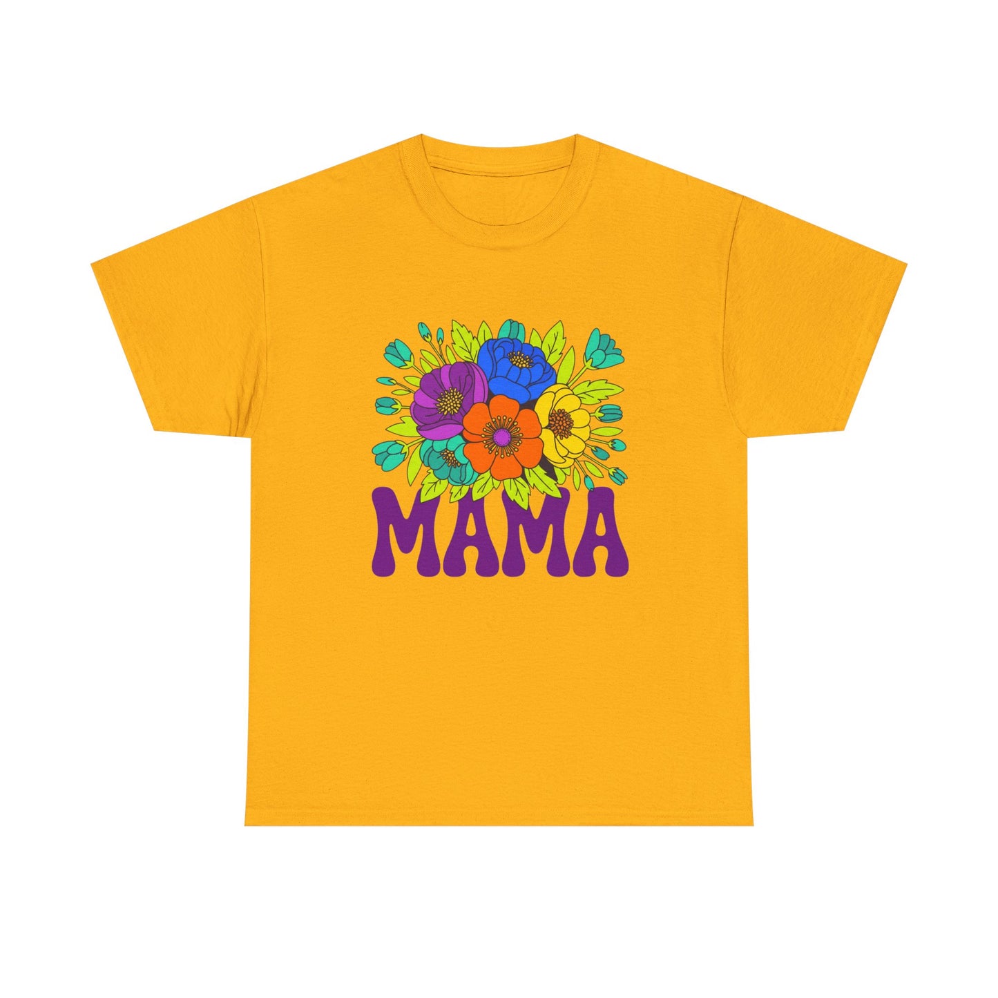 Mama Floral T-Shirt Feminine Floral Mother Tee for Mom Gifts