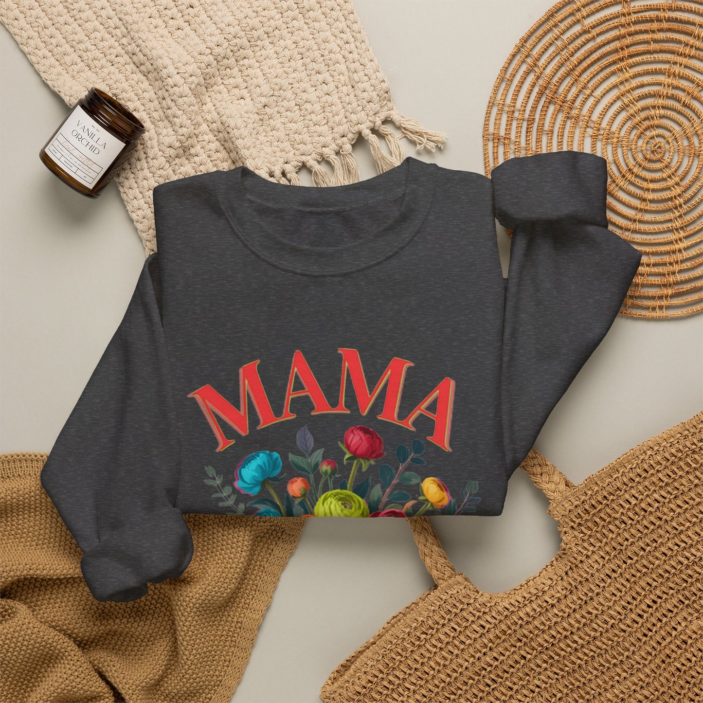 Mama Floral Sweatshirt Cozy Mother’s Day Crewneck
