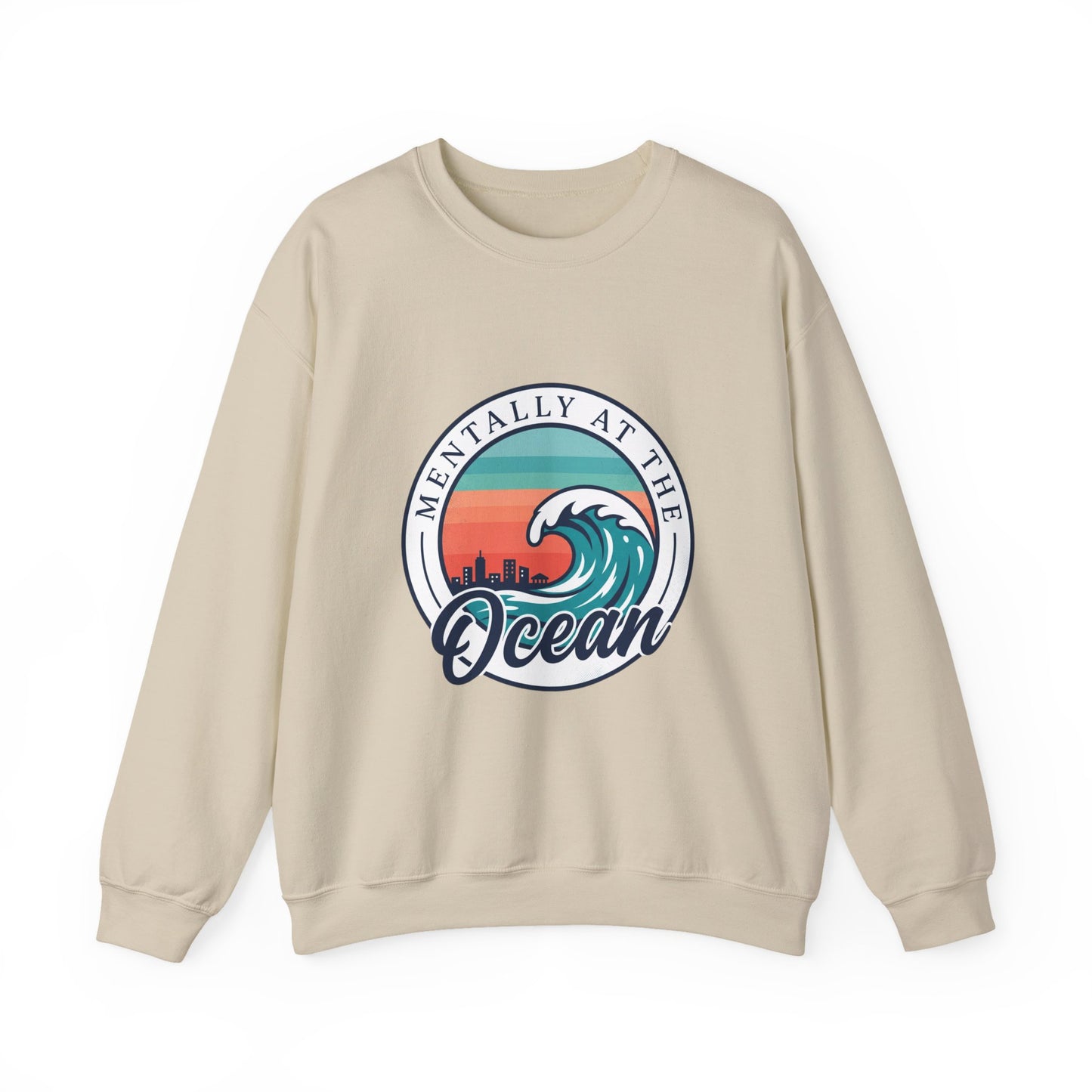 Mentally at the Ocean Crewneck Sweatshirt | coastal aesthetic, sea breeze