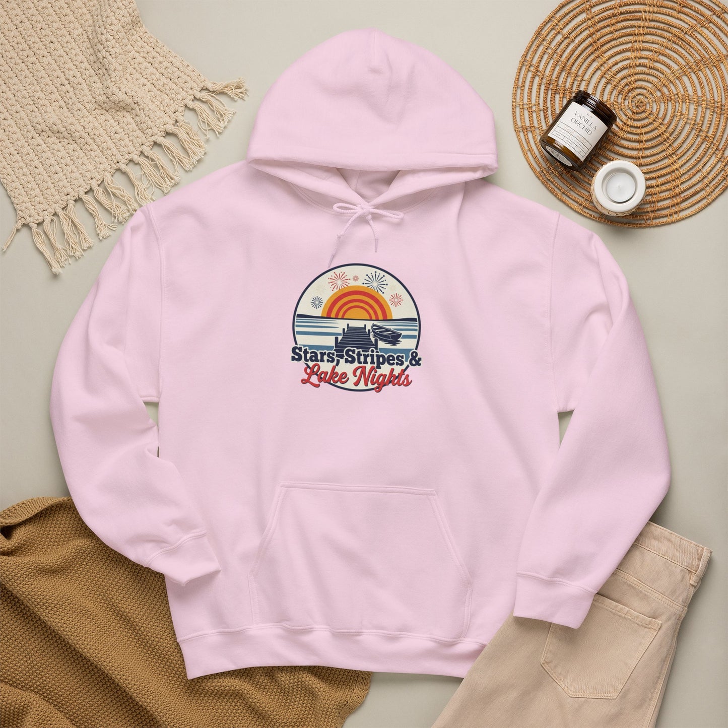 Stars, Stripes, & Lake Nights Heavy Blend™ Hooded Sweatshirt