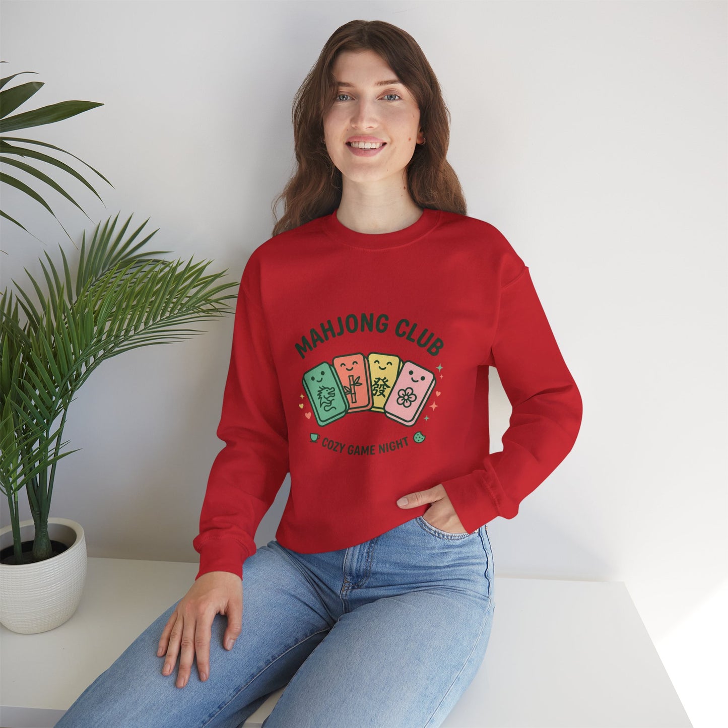 Mahjong Club Heavy Blend™ Crewneck Sweatshirt
