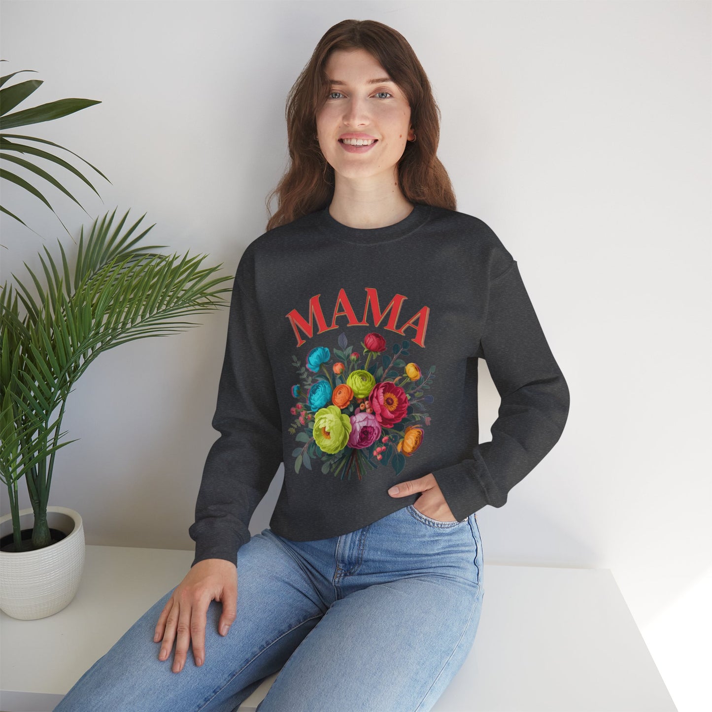 Mama Floral Sweatshirt Cozy Mother’s Day Crewneck