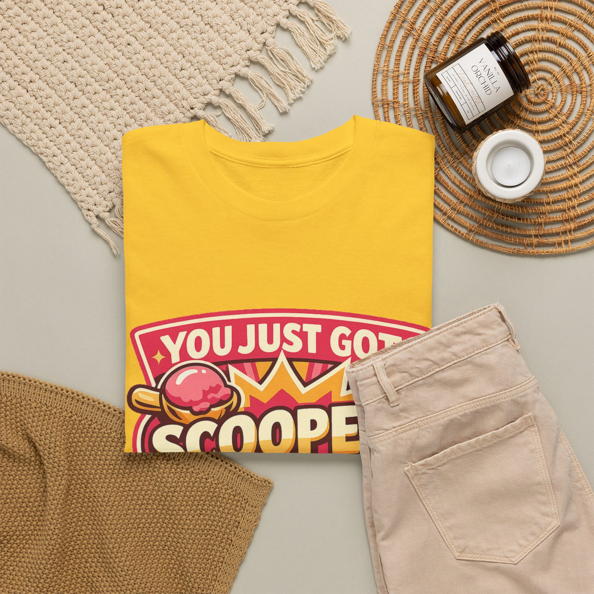 You Just Got Scooped graphic Tee | Ice Cream Scoop Logo