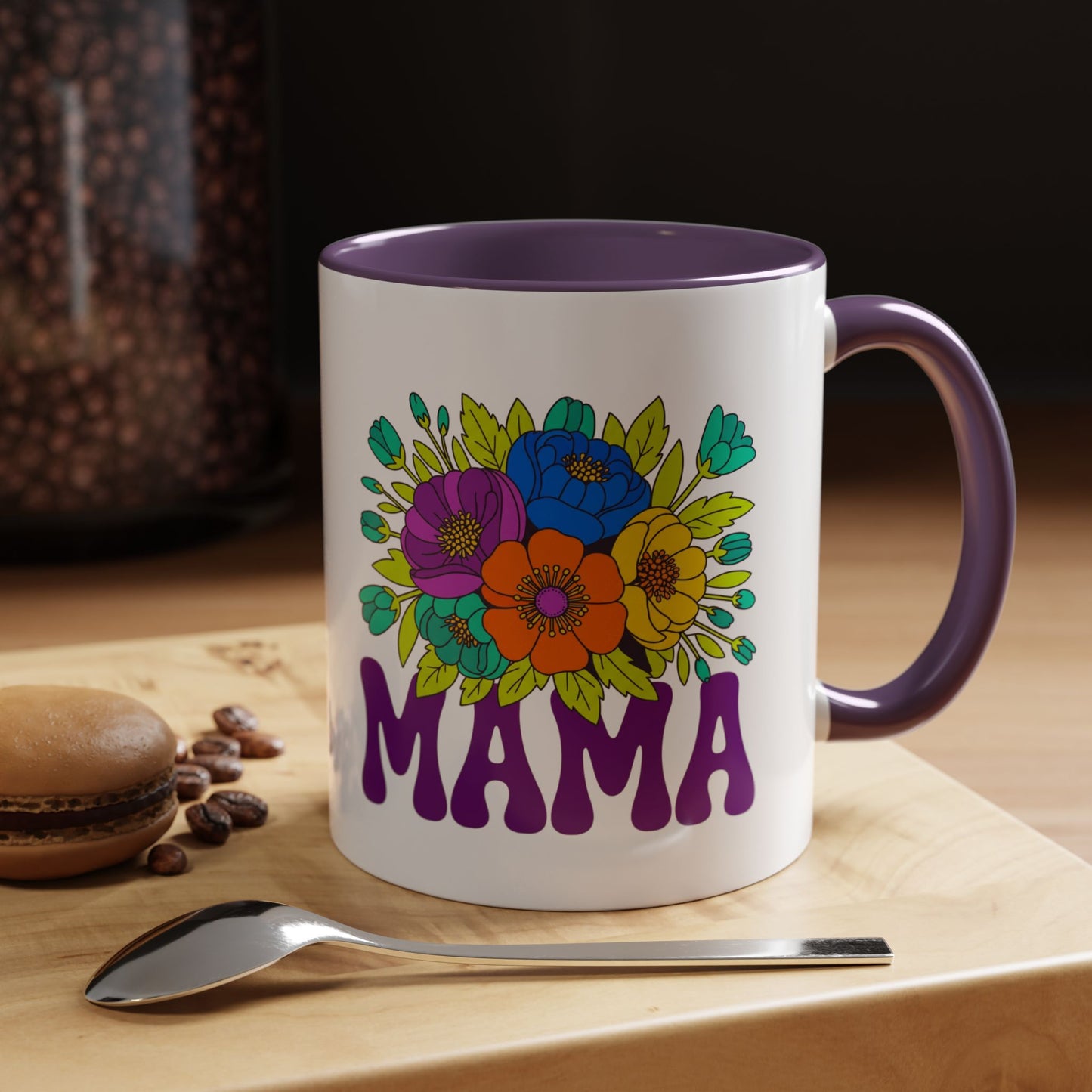Mama Floral Coffee Mug Accent 11/15oz