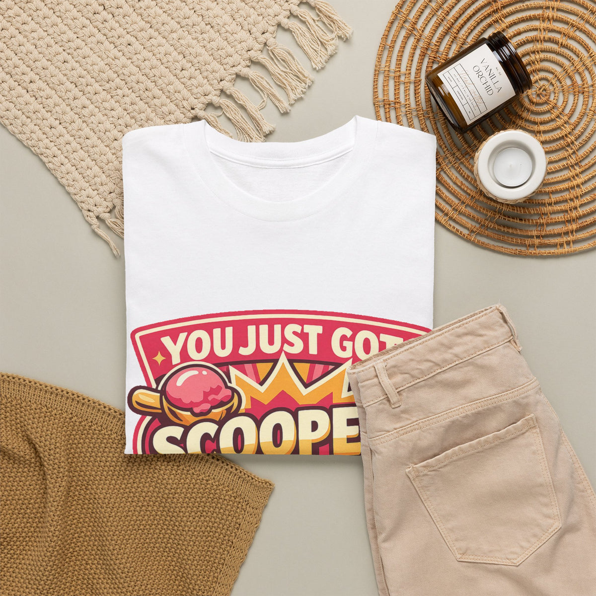 You Just Got Scooped graphic Tee | Ice Cream Scoop Logo