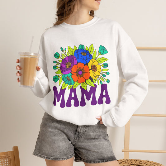 Mama Floral Sweatshirt — Cozy Mother's Day Crewneck