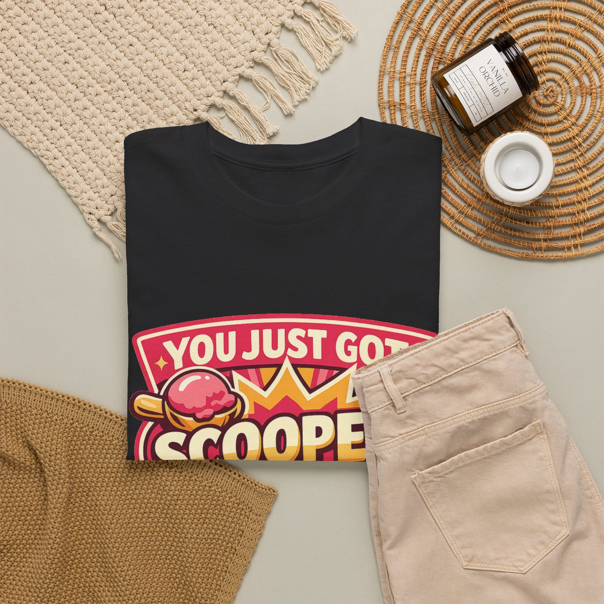 You Just Got Scooped graphic Tee | Ice Cream Scoop Logo