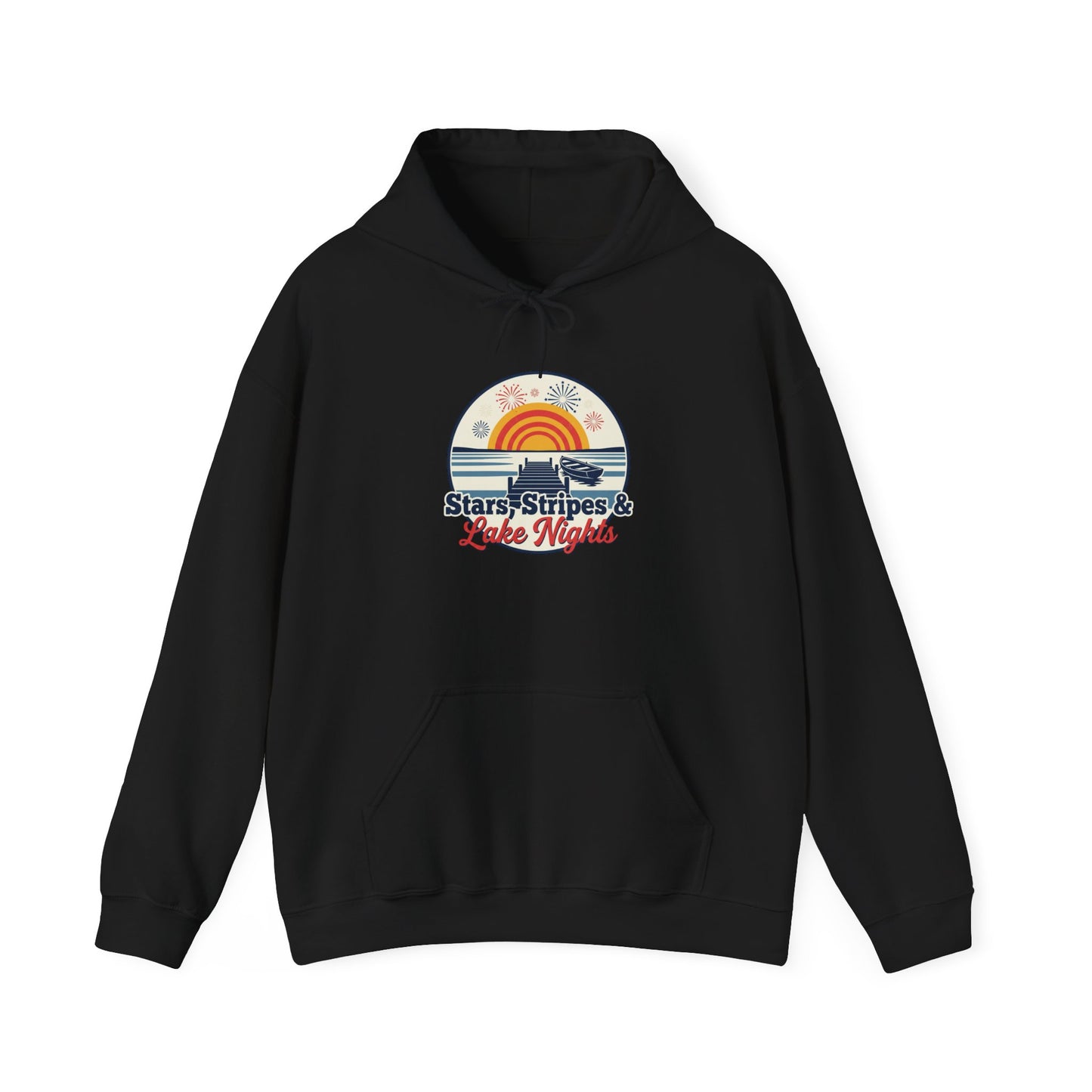 Stars, Stripes, & Lake Nights Heavy Blend™ Hooded Sweatshirt