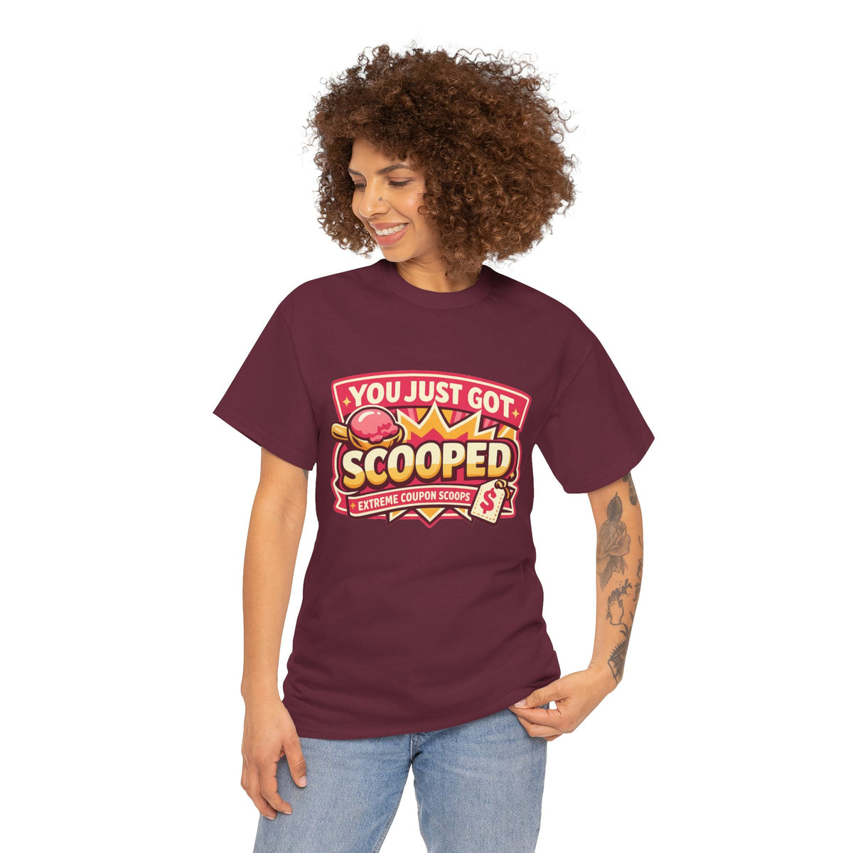 You Just Got Scooped graphic Tee | Ice Cream Scoop Logo
