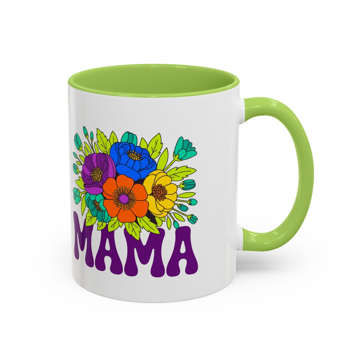 Mama Floral Coffee Mug Accent 11/15oz