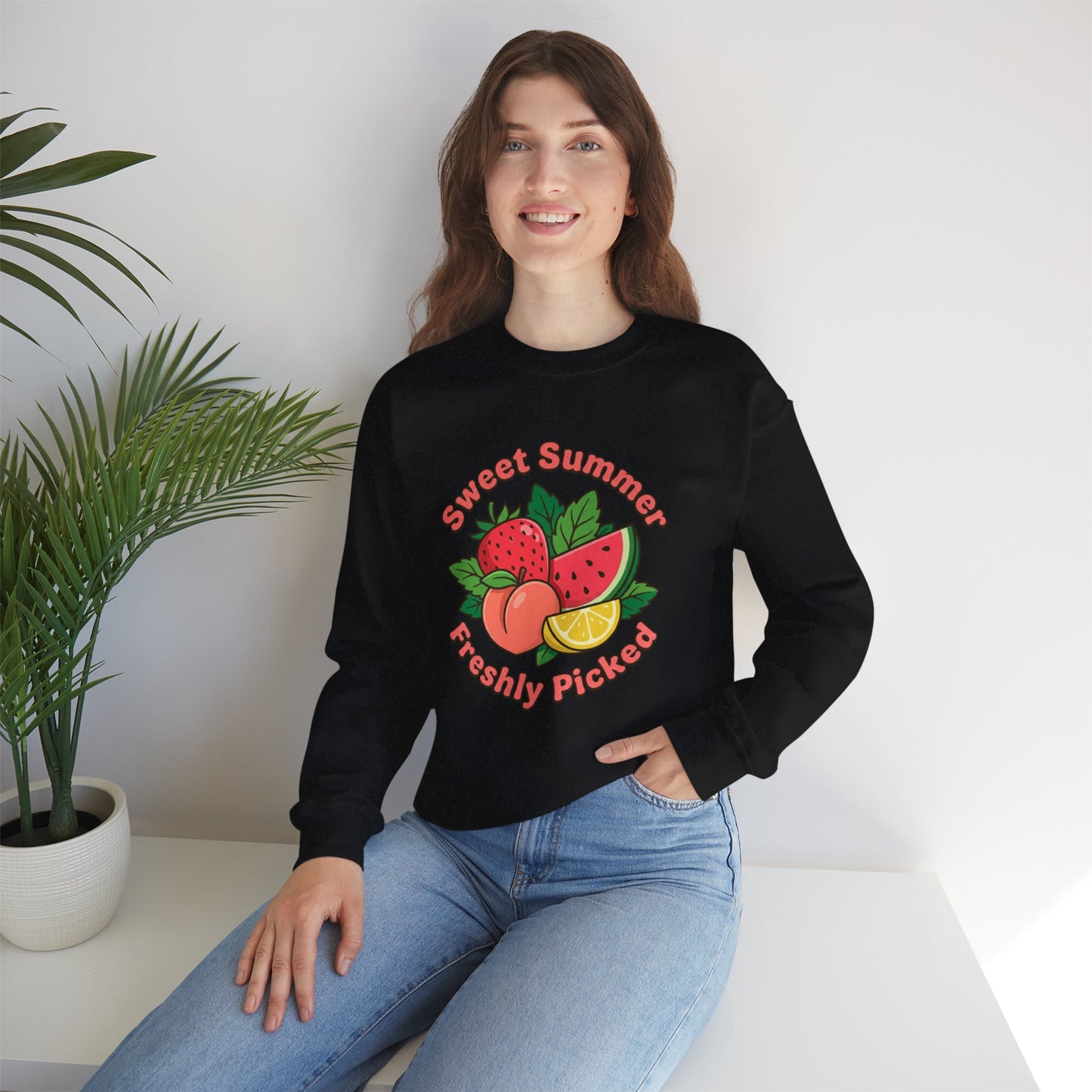 Sweet Summer Freshly Picked Unisex Heavy Blend™ Crewneck Sweatshirt