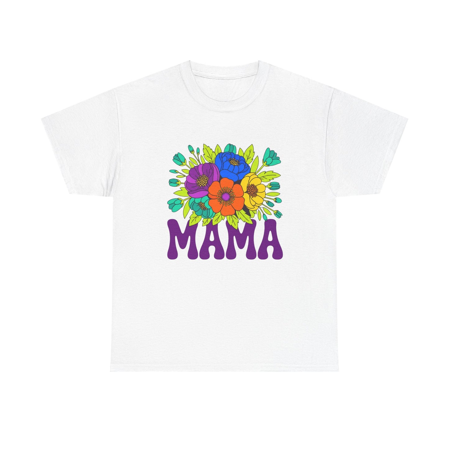 Mama Floral T-Shirt Feminine Floral Mother Tee for Mom Gifts