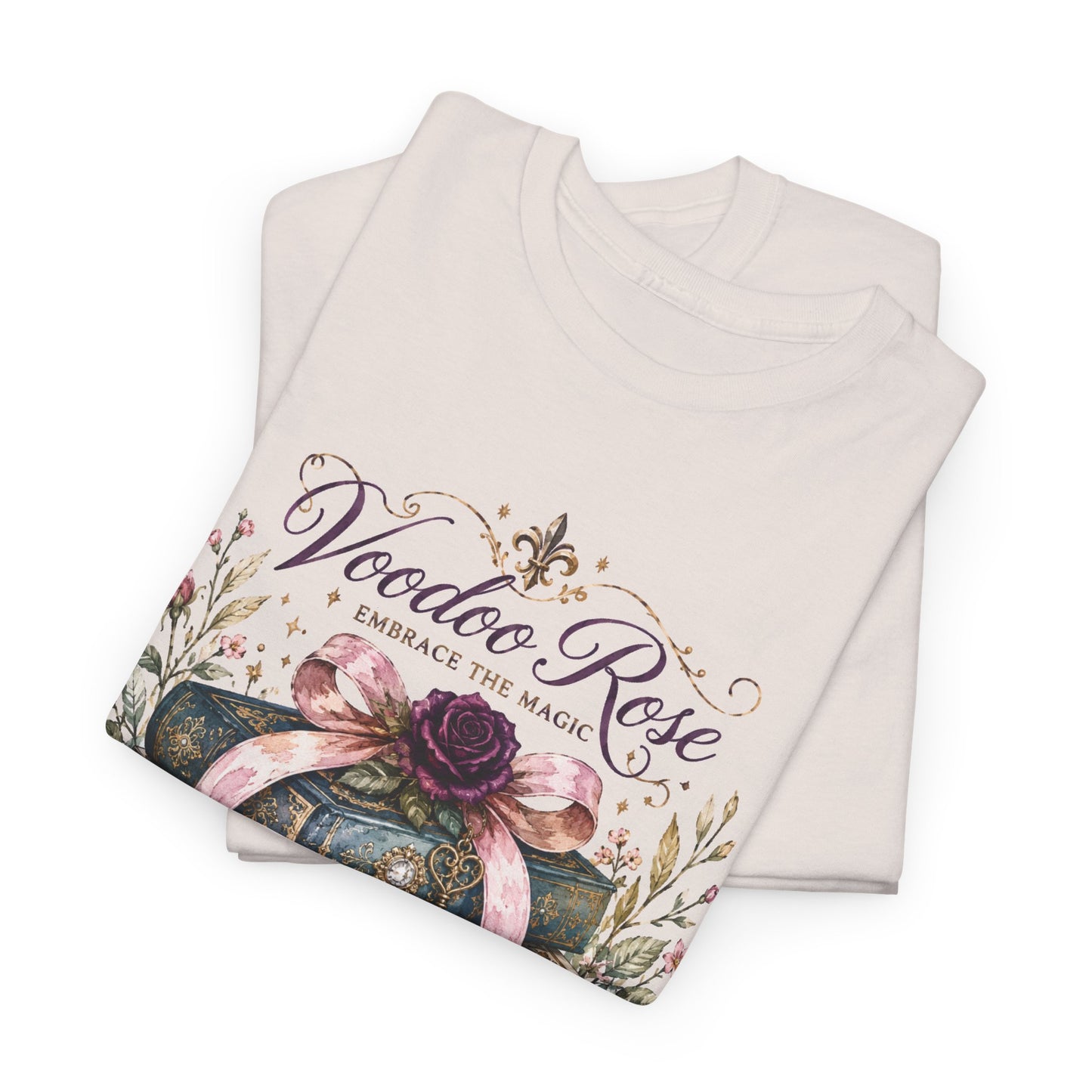 Voodoo Rose Louisiana Stacked Books Tee
