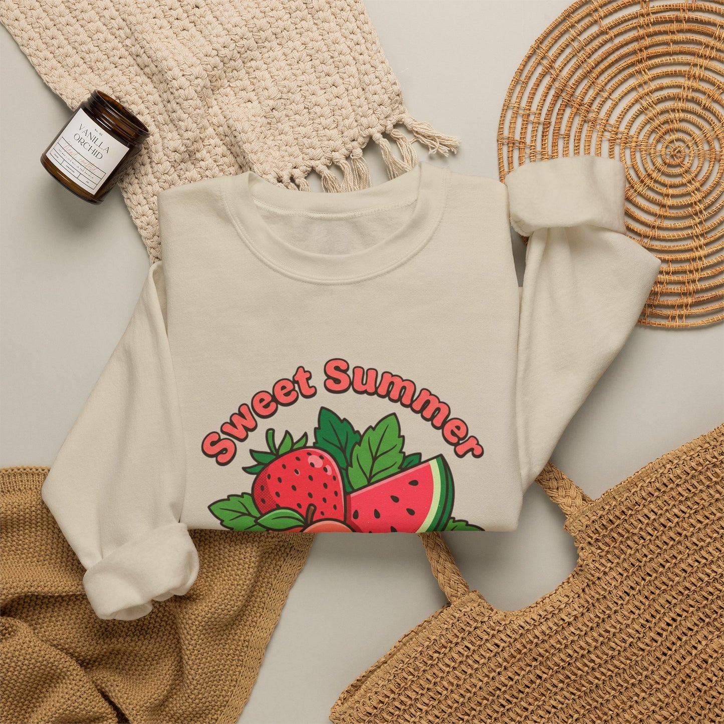 Sweet Summer Freshly Picked Unisex Heavy Blend™ Crewneck Sweatshirt