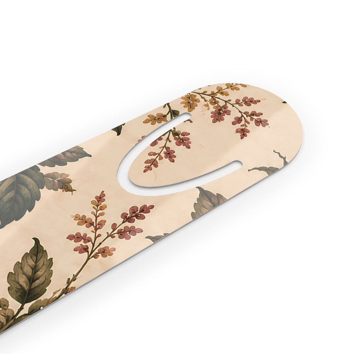 Southern Rose Floral Tea Party Bookmark — Vintage Teacup & Blossom Metal Bookmark