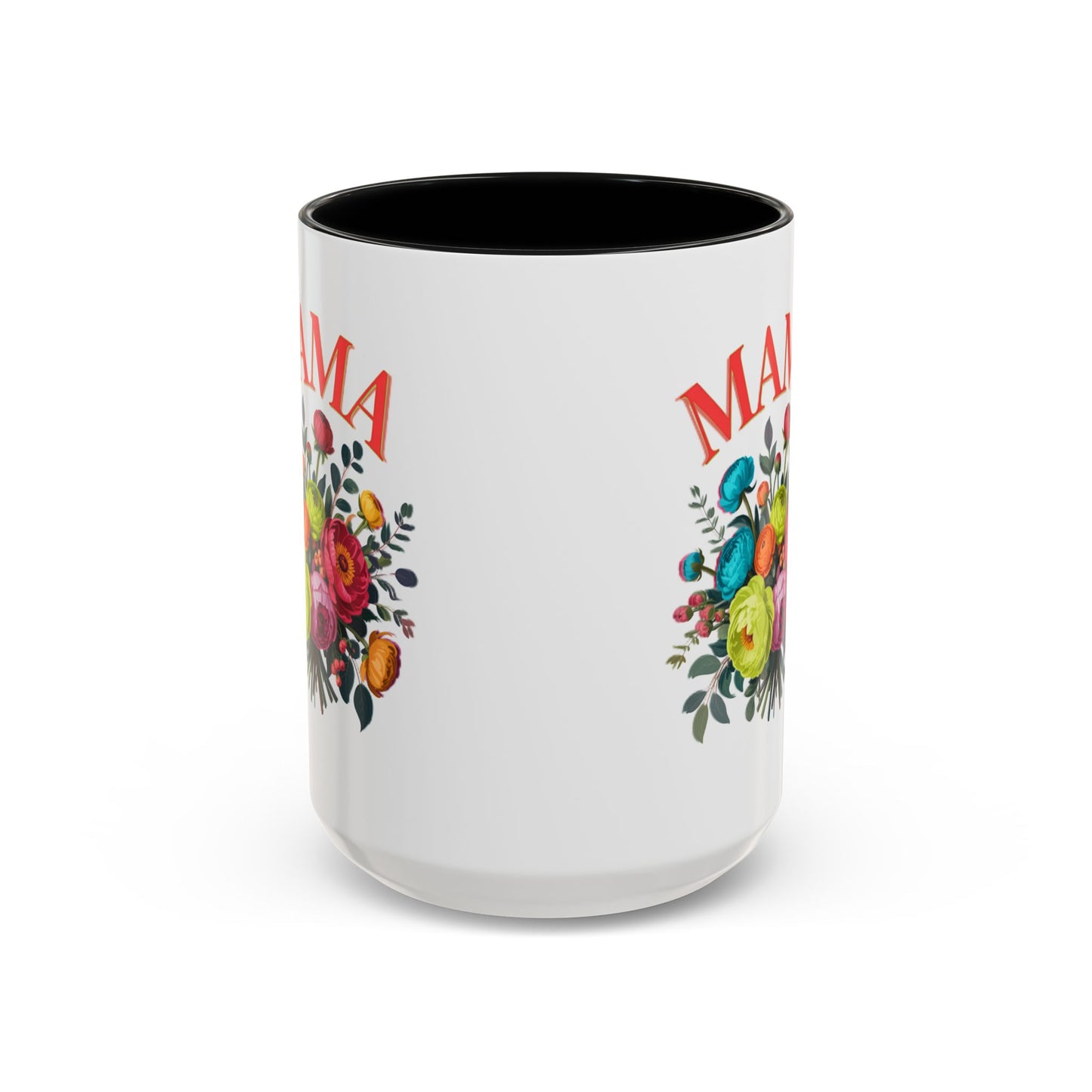 Mama Floral Coffee Mug – Mother's Day Bouquet Accent Mug (11/15oz)