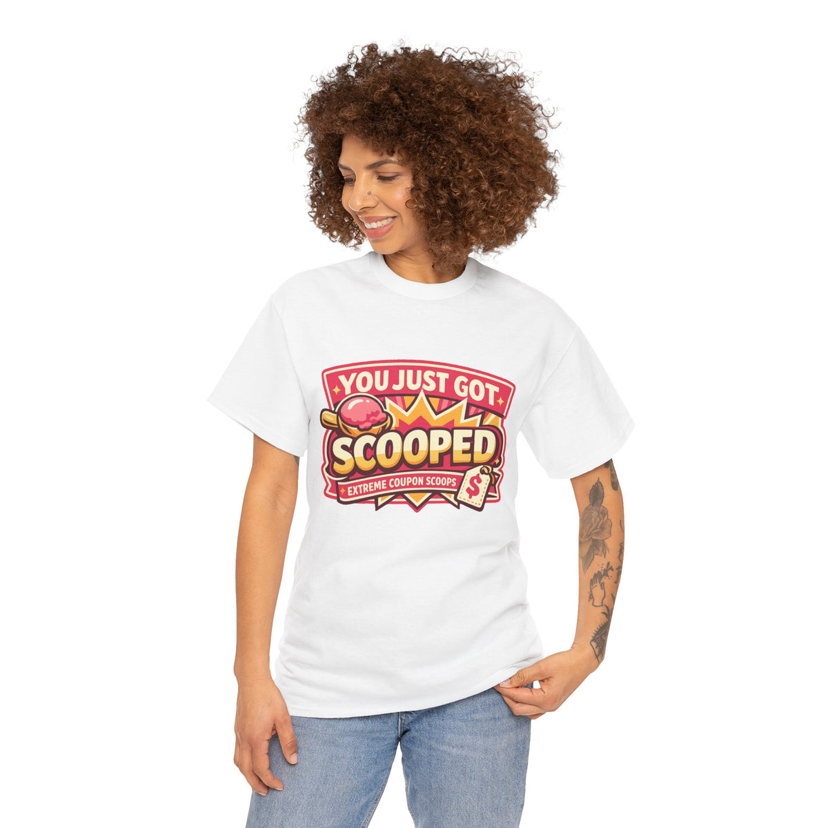 You Just Got Scooped graphic Tee | Ice Cream Scoop Logo
